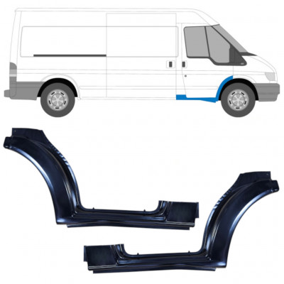 Popravni panel praga sprednjih vrat za Ford Transit 2000-2013 / Levo+Desno / Komplet 9589