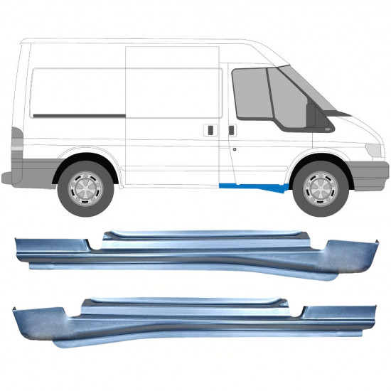 Popravni panel praga sprednjih vrat za Ford Transit 2000-2013 / Levo+Desno / Komplet 10622