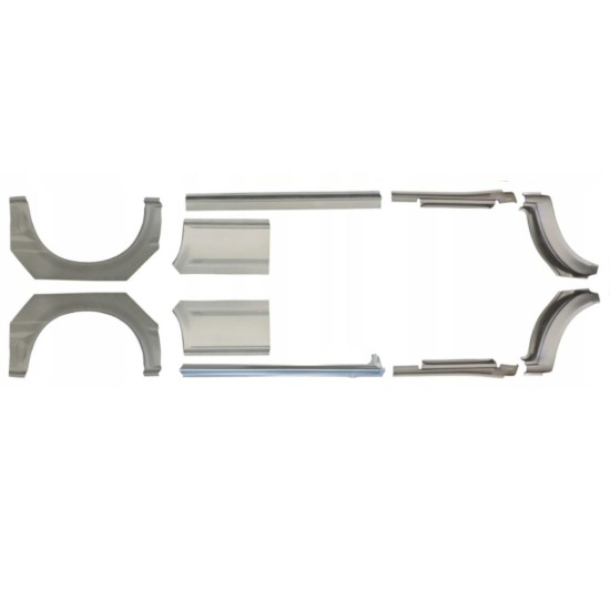 Reparaturni del praga in zadnjega blatnika za Ford Transit 2000-2013 / LWB / Levo+Desno / Komplet 10640