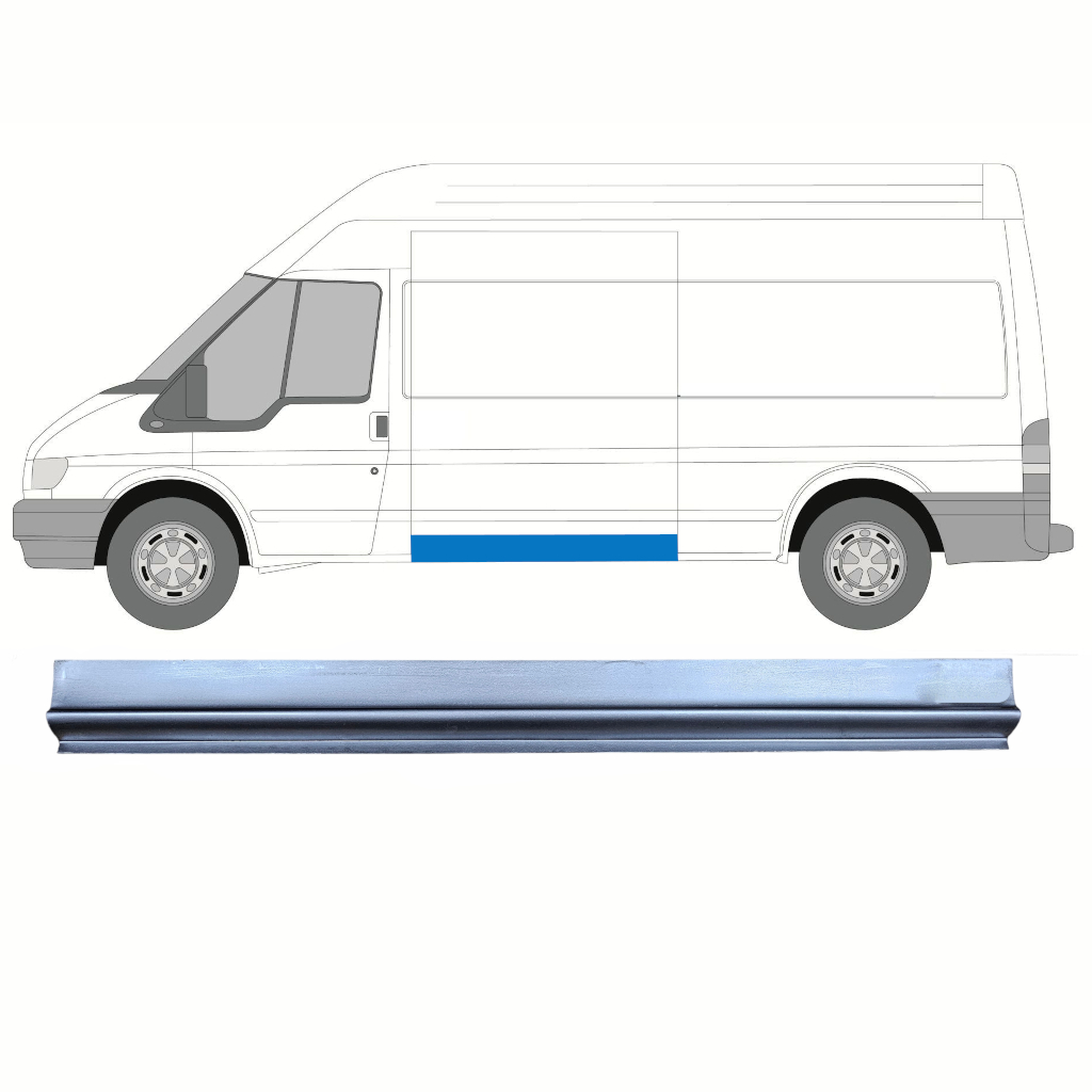 Reparaturni Del Stranske Plošče Za Ford Transit 2000-2013 / Leva 9136