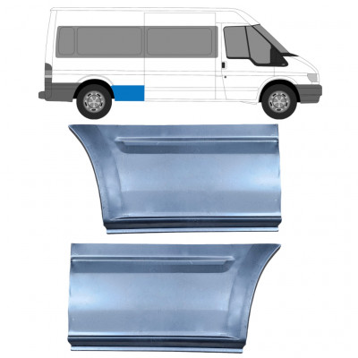 Bok delni za Ford Transit 2000- / LWB / Levo+Desno / Komplet 9663