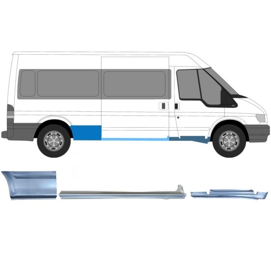 Set popravnih panelov za Ford Transit 2000-2013  / LWB / Desna /  12436