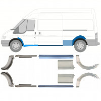 Reparaturni del praga in zadnjega blatnika za Ford Transit 2000-2013  / LWB / Komplet 12677