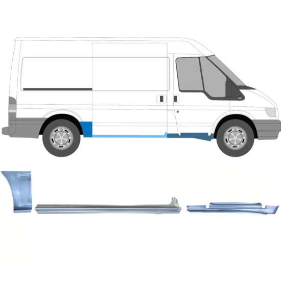 Set popravnih panelov za Ford Transit 2000-2013  / MWB / Desna /  12434