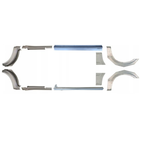 Reparaturni del praga in zadnjega blatnika za Ford Transit 2000-2013  / MWB / Komplet 12676