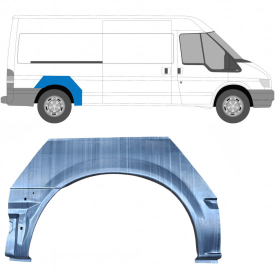 Bok delni za Ford Transit 2000- / MWB / LWB / Desna 7158