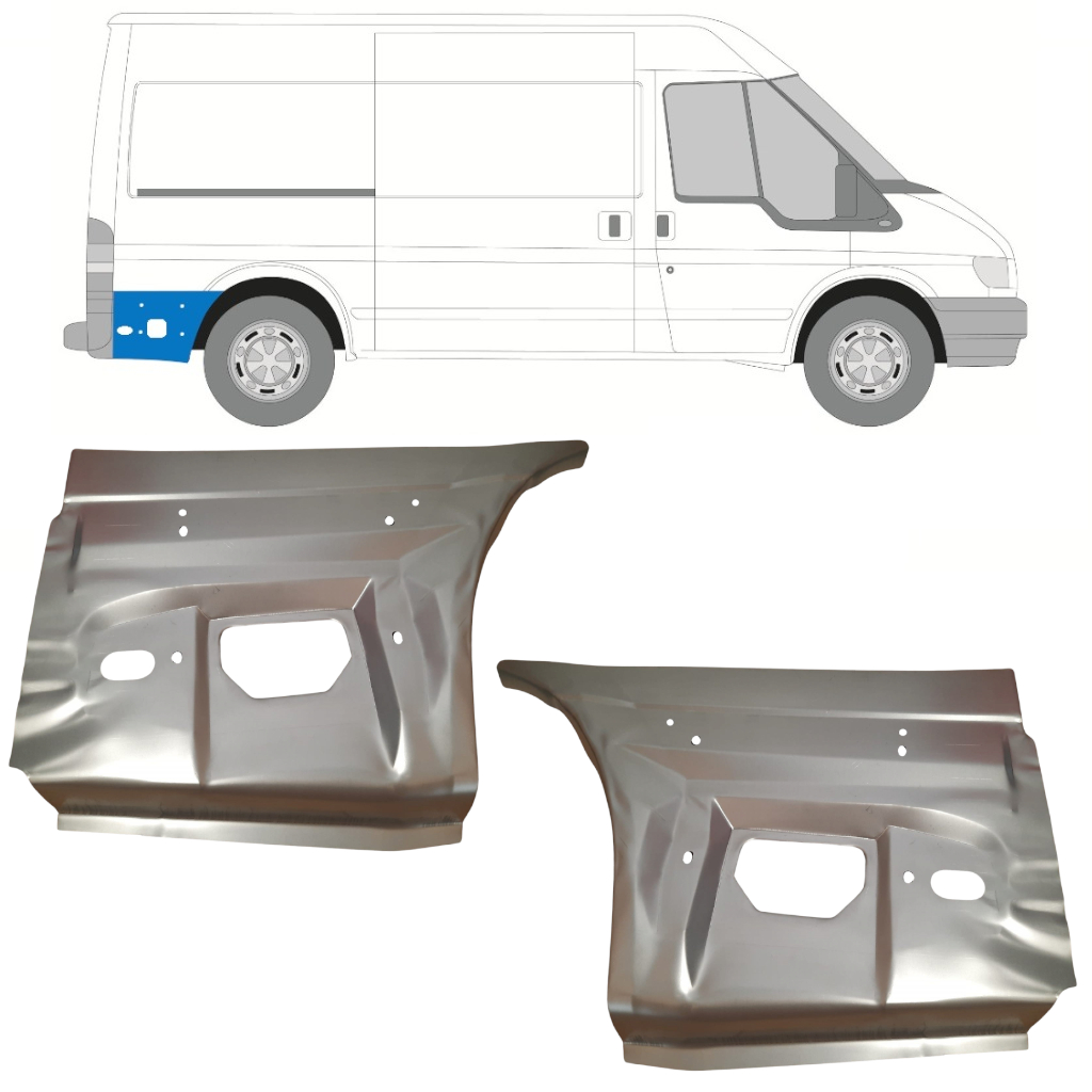 Bok Delni Za Ford Transit 2000-2013 / Levo+Desno / Komplet 11759