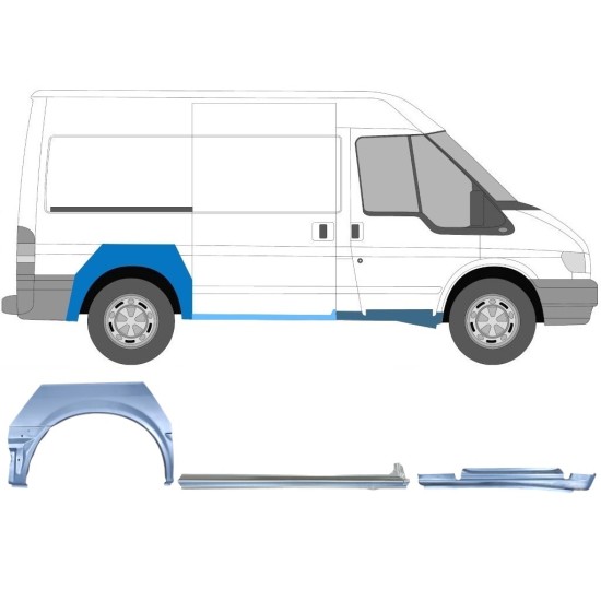 Set popravnih panelov za Ford Transit 2000-2013  / SWB / Desna /  12432