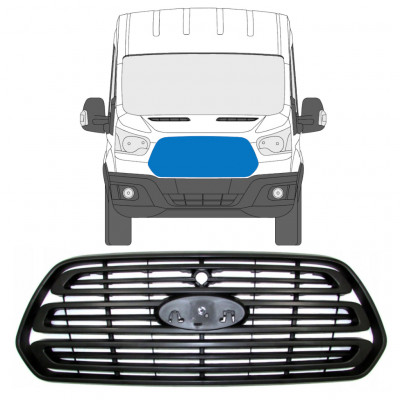 Črna Rešetka za Ford Transit 2014- 7535