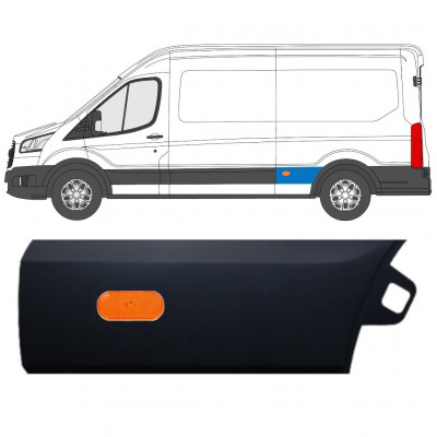 Obloga stranskega dela zadnjega blatnika za Ford Transit 2014-  / LWB / Leva 11691