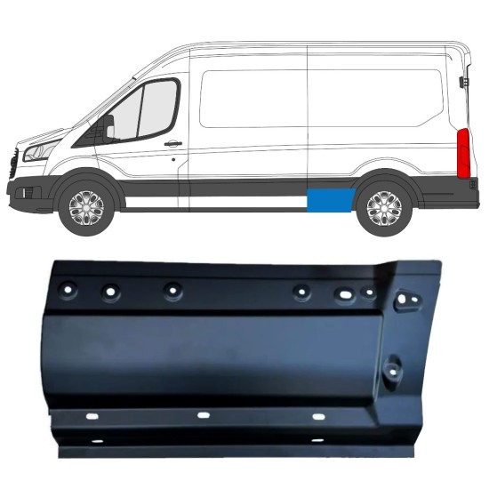 Popravni panel sprednjega dela zadnjega blatnika za Ford Transit 2014- / Leva 15347