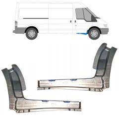Notranji popravni panel praga za Ford Transit 2000-2013 / Levo+Desno / Komplet 11909
