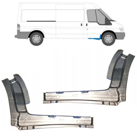 Notranji popravni panel praga za Ford Transit 2000-2013 / Levo+Desno / Komplet 11909