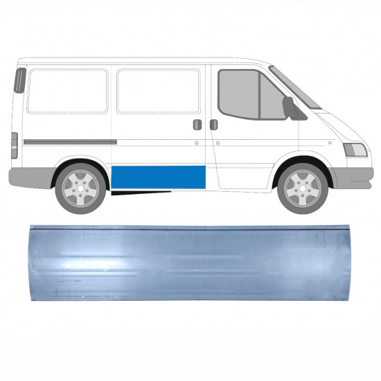 Notranji spodnji popravni panel drsnih vrat za Ford Transit 1985-2000 / Desna 8821