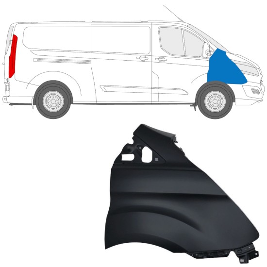 Sprednji blatnik za Ford Transit Custom 2013-2017 / Desna 17095