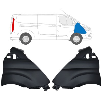 Sprednji blatnik za Ford Transit Custom 2013-2017 / Levo+Desno / Komplet 17097