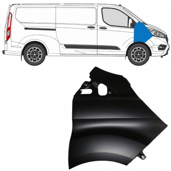 Sprednji blatnik za Ford Transit Custom 2017-2021 / Desna 17098