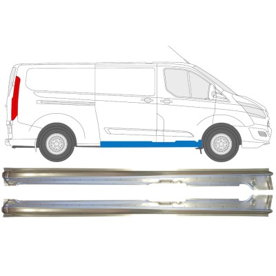 Popravni panel praga drsnih vrat za Ford Transit Custom 2013- / Levo+Desno / Komplet 14646