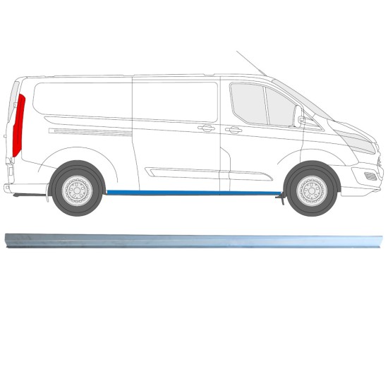 Popravni panel spodnjega praga za Ford Transit Custom 2013-2023 / Desna 16894