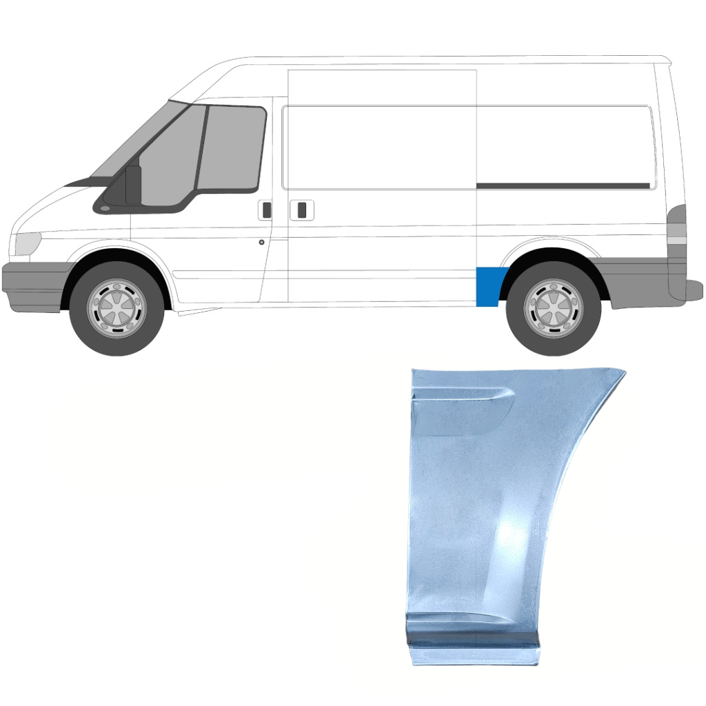 Bok Delni Za Ford Transit 2000-2013 / Leva 7165
