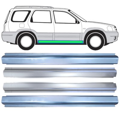 Popravni panel praga in notranjega praga za Mazda Tribute 2001-2008 / Levo+Desno 15599