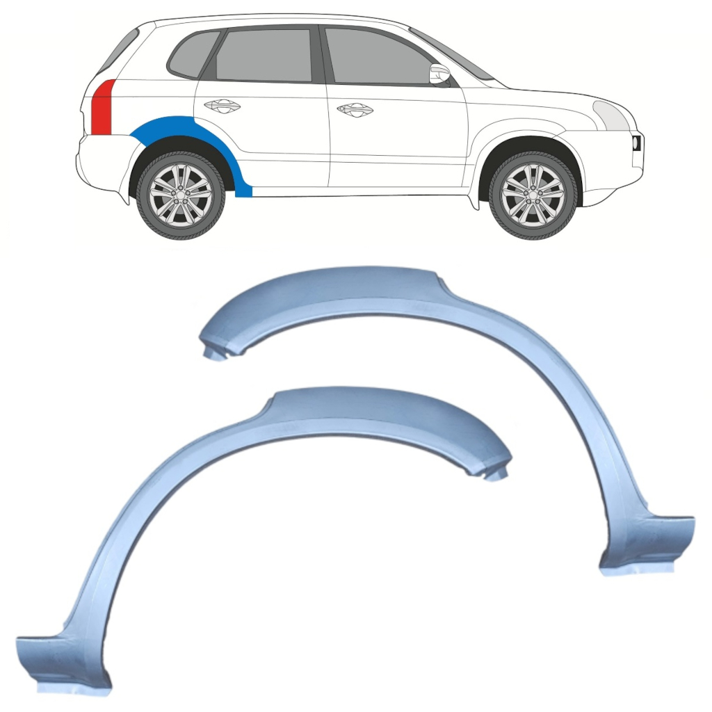 Bok Delni Za Hyundai Tucson 2004-2010 / Levo+Desno / Komplet 10013