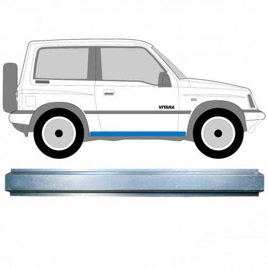 Notranji popravni panel praga za Suzuki Vitara 1988-1998 / Levo = Desno (simetrično) 8589