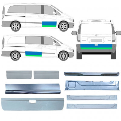 Popravni panel vrat za Mercedes Vito 2003-2014 / Komplet 12629