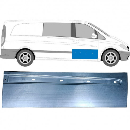 Popravni panel sprednjih vrat za Mercedes Vito W639 2003-2014 / Desna 12911