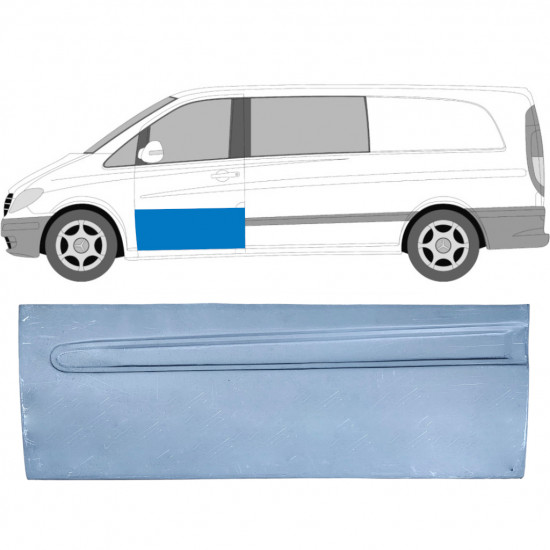 Popravni panel sprednjih vrat za Mercedes Vito 2003-2014 / Leva 6003