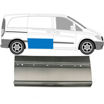 Zunanji popravni panel drsnih vrat za Mercedes Vito 2003-2014 / Desna 6812