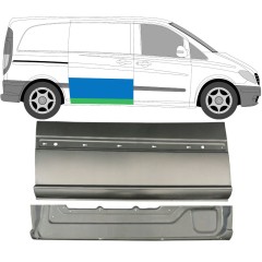 Zunanji spodnji popravni panel drsnih vrat za Mercedes Vito W639 2003-2014 / Desna / Komplet 9647