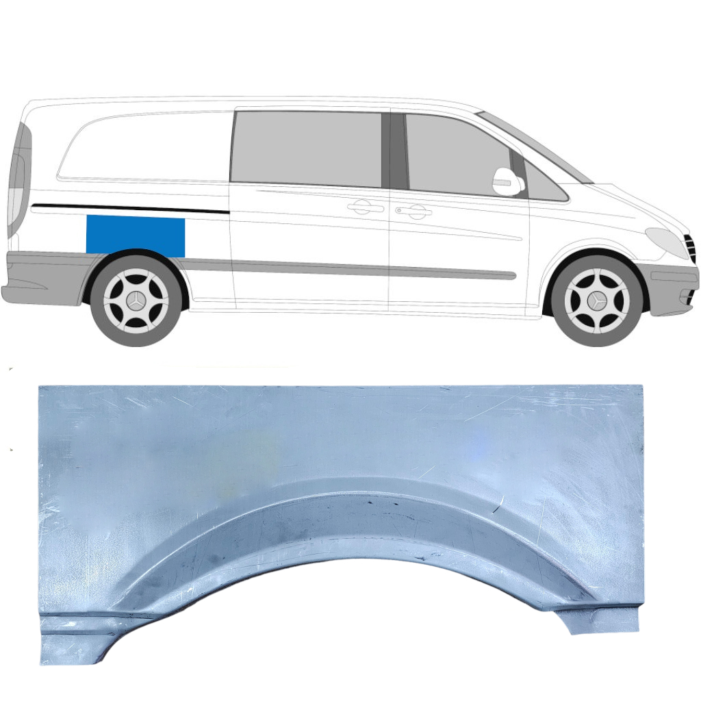 Bok Delni Za Mercedes Vito W639 2003-2014 / Desna 5184