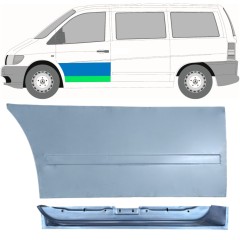 Notranji in zunanji popravni panel sprednjih vrat za Mercedes Vito I W638 1996-2003 / Leva / Komplet 12017
