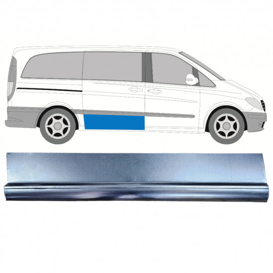 Popravni panel drsnih vrat za Mercedes Vito 2003-2014 / Desna 12045