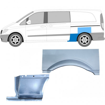 Bok delni za Mercedes Vito 2003- / LWB / Leva / Komplet 11865