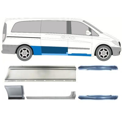 Set popravnih panelov za Mercedes Vito W639 2003-2014 / Levo+Desno / 14786