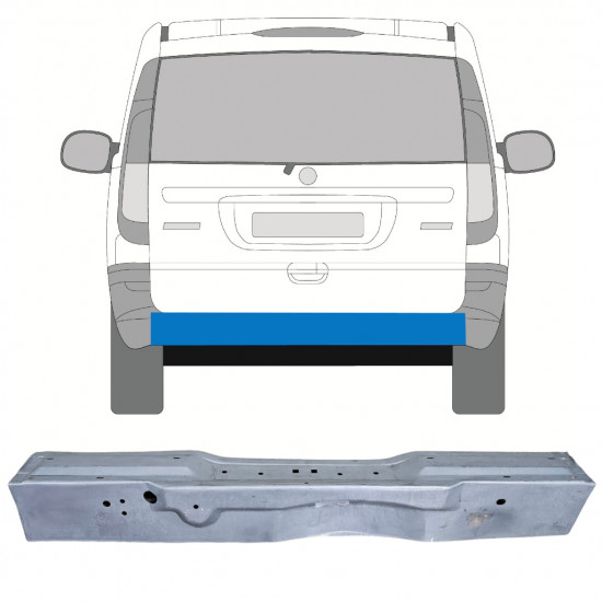 Zunanji zadnji popravni panel za Mercedes Vito 2003-2014 12559