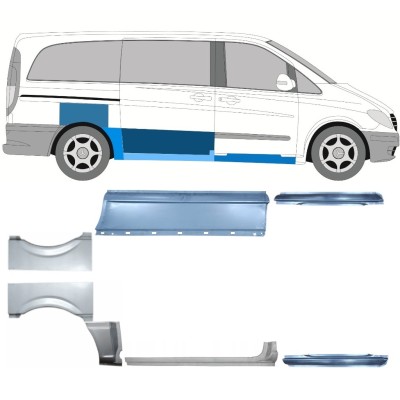 Set popravnih panelov za Mercedes Vito W639 2003-2014 / Levo+Desno / 14790