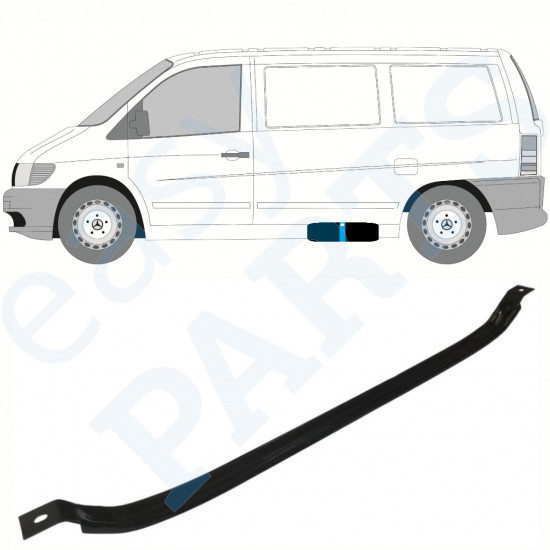 Trakovi za pritrditev rezervoarja goriva za Mercedes Vito 1996-2003 9394