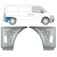Notranji popravni panel zadnjega blatnika za Mercedes Vito I W638 1996-2003 / Levo+Desno / Komplet 11641