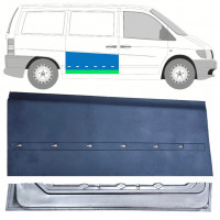 Zunanji spodnji popravni panel drsnih vrat za Mercedes Vito 1996-2003 / Desna / Komplet 12049