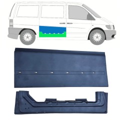 Zunanji spodnji popravni panel drsnih vrat za Mercedes Vito I W638 1996-2003 / Desna / Komplet 11993