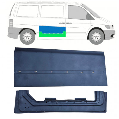 Zunanji spodnji popravni panel drsnih vrat za Mercedes Vito 1996-2003 / Desna / Komplet 11993