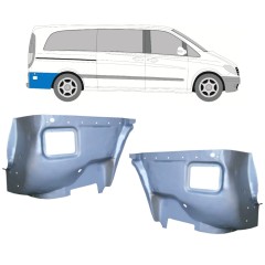 Notranji popravni panel zadnjega blatnika za Mercedes Vito W639 2003-2014 / Levo+Desno / Komplet 11644