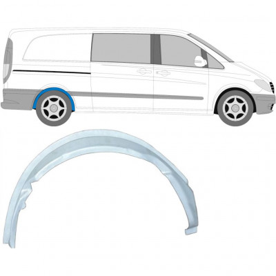 Notranji popravni panel zadnjega blatnika za Mercedes Vito 2003-2010 / Desna 6804