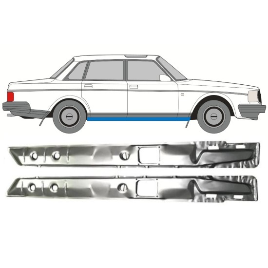 Notranji popravni panel praga za Volvo 240 1975-1993 / Levo+Desno / Komplet 16111