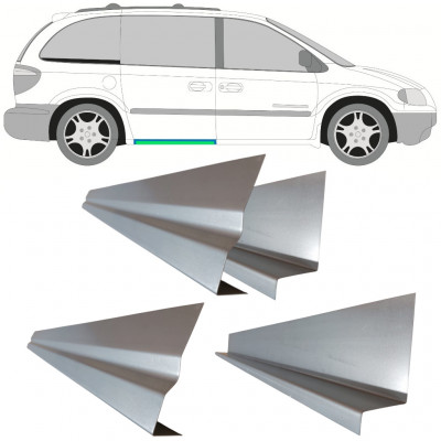 Notranji in zunanji popravni panel praga za drsna vrata za Chrysler Voyager 2000-2008 / Komplet 11195