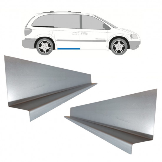 Notranji popravni panel praga drsnih vrat za Chrysler Voyager 2000-2008 / Komplet 11194