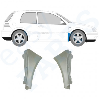 Popravni panel prednjega blatnika za VW Golf MK4 1997-2006 / Levo+Desno 9676